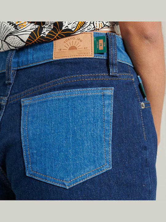Women's Jean High-waisted Shorts Blue