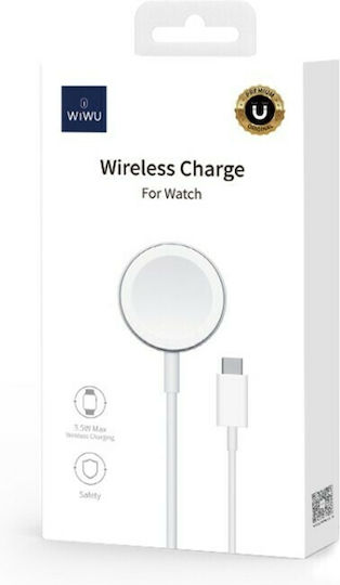 Wiwu M9 Magnetic Wireless Charger Λευκό (Apple Watch)