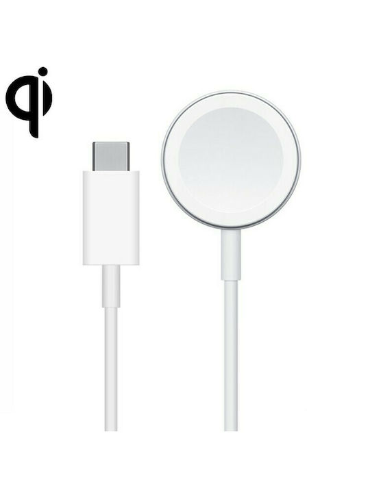 Wiwu M9 Magnetic Wireless Charger Ladegerät für Apple Watch Weißς