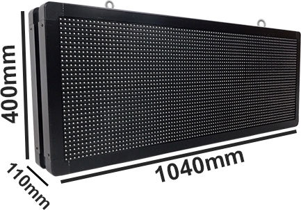 GloboStar Κυλιόμενη Πινακίδα LED Διπλής Όψης Αδιάβροχη 104x40cm RGB