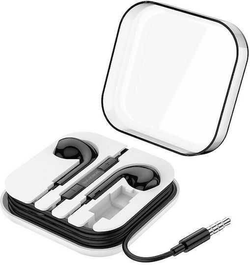 Borofone BM30 Earbuds Freihändig Kopfhörer mit Stecker 3.5mm Schwarz