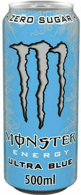Monster Ultra Blue Κουτί Energy Drink με Ανθρακικό Χωρίς Ζάχαρη 500ml