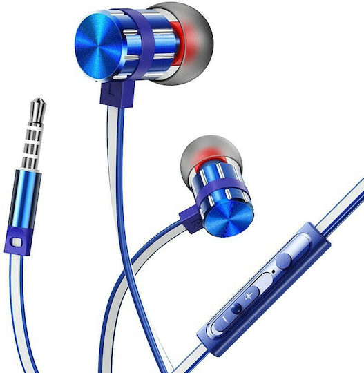 Borofone BM48 In-ear Handsfree με Βύσμα 3.5mm Μπλε