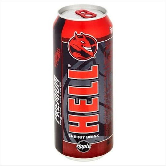 Hell Energy Drink Apple με Ανθρακικό σε Κουτί 500ml