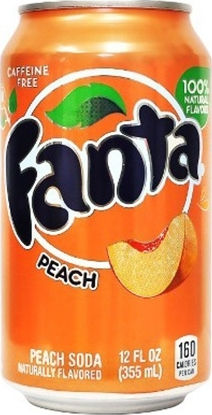 Fanta Αναψυκτικό Ροδάκινο με Ανθρακικό σε Κουτί 355ml