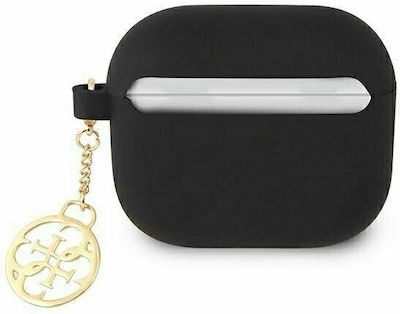 Guess 4G Charm Silicone Case Black for Apple AirPods 3