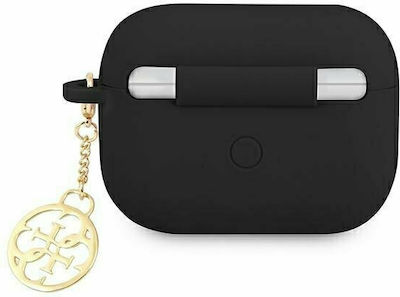 Guess 4G Charm Silicone Case Black for Apple AirPods Pro