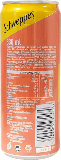 Schweppes Σόδα Pink Grapefruit με Ανθρακικό σε Κουτί 330ml