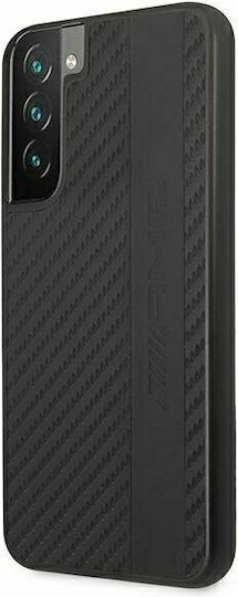 Mercedes-Benz Carbon Stripe & Embossed Umschlag Rückseite Kunststoff Schwarz (Galaxy S22+ 5G)