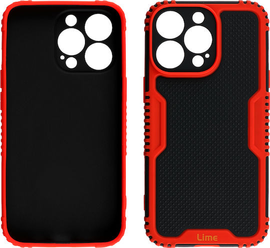 Lime Armadillo Camera Guard Umschlag Rückseite Kunststoff Rot (iPhone 13 Pro Max)
