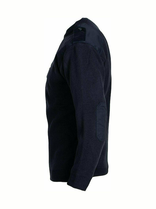 STOP Proteus II Langarm Sweatshirt Arbeit Marineblau 129016 Acryl mit Schulterklappen