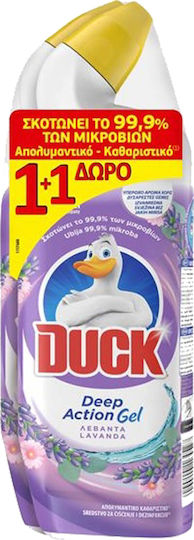 Duck Total Action Cleansing Gel Toilet Λεβάντα 2x750ml