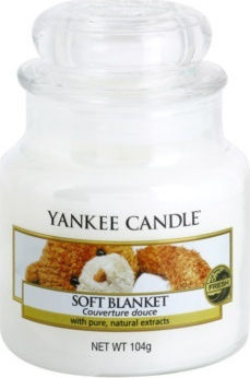 Yankee Candle Αρωματικό Κερί σε Βάζο με Άρωμα Soft Blanket Λευκό 104gr