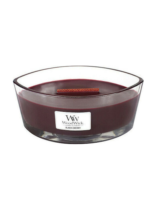 WoodWick Lumânare Aromată Borcan cu Aromă Cireș negru Roșu 453.6gr 1buc