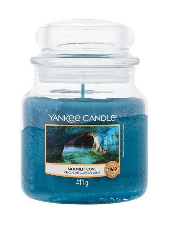 Yankee Candle Lumânare Aromată Borcan cu Aromă Moonlit Cove Albastru 411gr 1buc