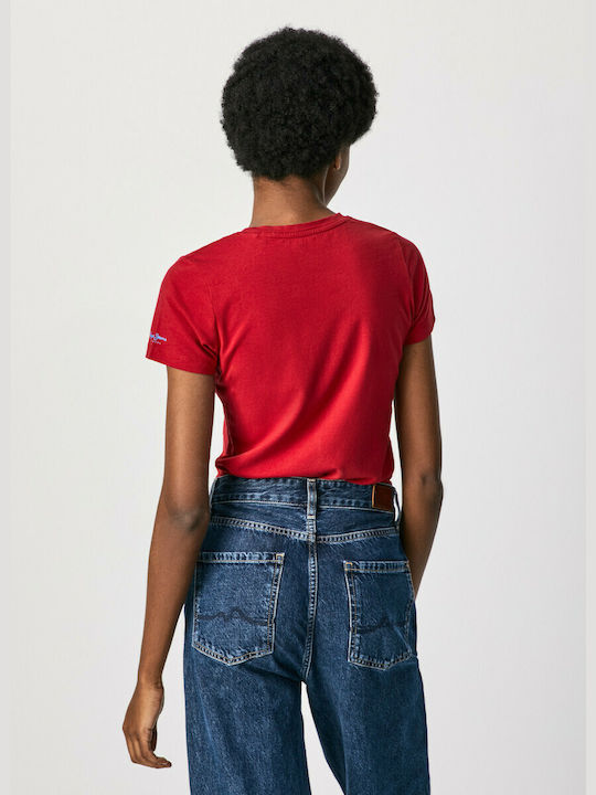 Pepe Jeans Virginia Damen T-Shirt Rot