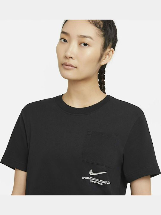 Swoosh Women's T-shirt Black