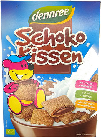 Dennree Bio Зърнени храни Ориз Choco Възглавнички 250гр