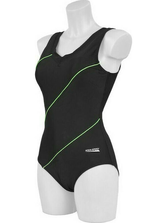 Sophie Αθλητικό Ολόσωμο Μαγιό Black/Green