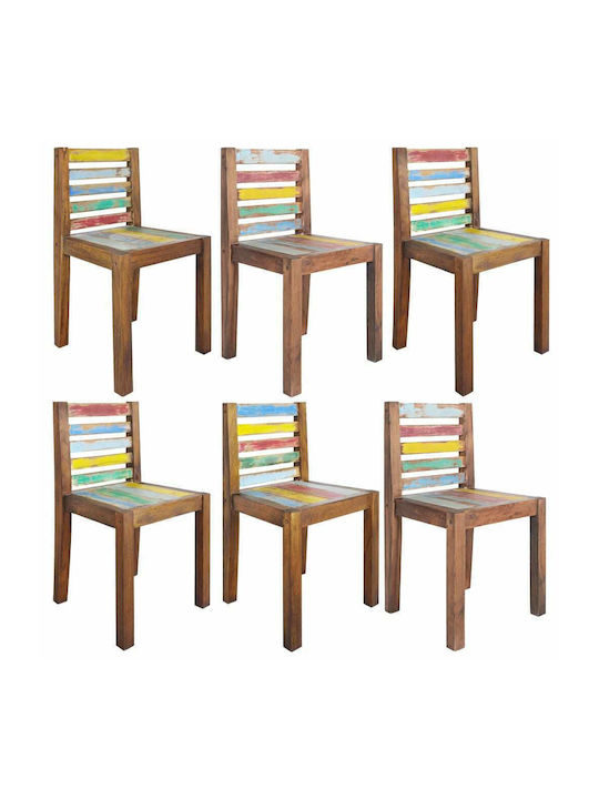 Kitchen Wooden Chair 45x45x85cm 6pcs