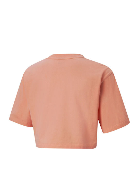 PUMA Crop Top Orange-Black