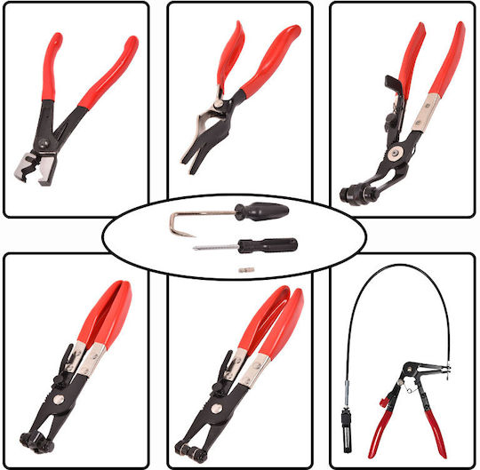 Workshop Pliers Collar clamps 9pcs