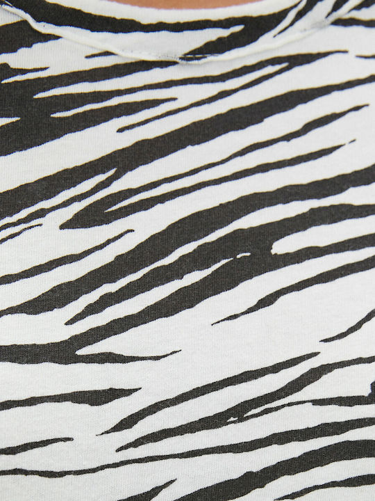 Life Γυναικείο T-shirt Animal Print Λευκό