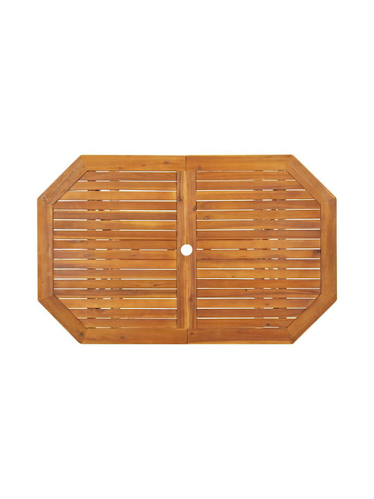 Set Sala De Mese Pentru Exterior 5 Piese Din Acacia