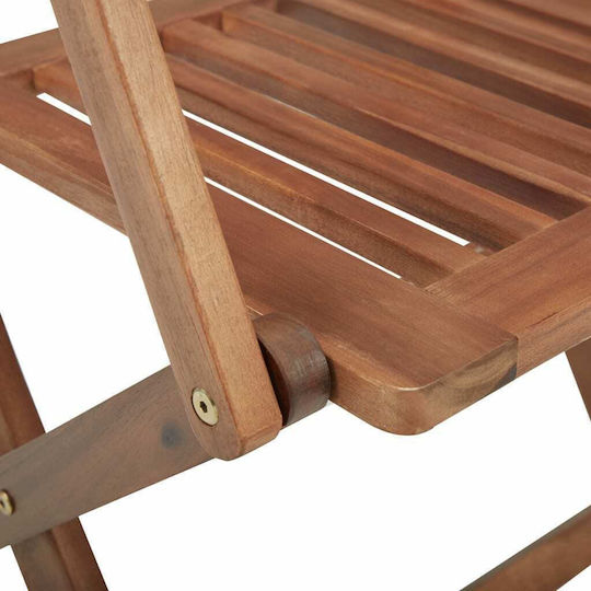 Set Sala De Mese Pentru Exterior 5 Piese Din Acacia