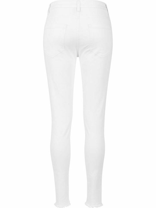 Damen Stoff Hose Weiß
