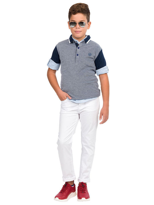 Energiers Boys Fabric Trouser White