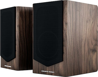 Acoustic Energy AE500 Pair of Hi-Fi Speakers Bookself 120W 2 No of Drivers W18.5xD26xH31cm. Walnut