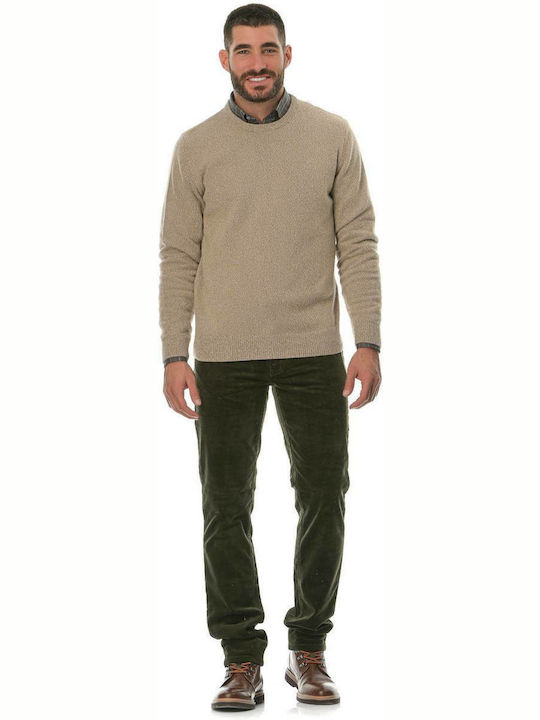 Atelier Giglio Men's Long Sleeve Sweater Beige