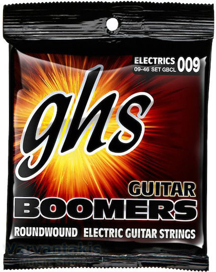 GHS Strings Coated Boomers Set Corzi Pentru Chitară Electrică Oțel Plăcat Cu Nichel 9 - 46 Custom Light