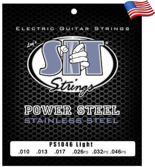 Sit Power Oțel Inoxidabil Set Corzi Pentru Chitară Electrică 10 - 46 Light