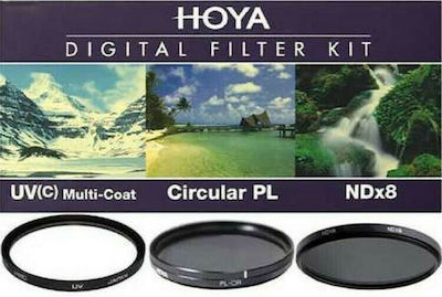 Hoya Introduction Set Digital Filter Σετ Φίλτρων CPL / ND / UV Διαμέτρου 58mm για Φωτογραφικούς Φακούς