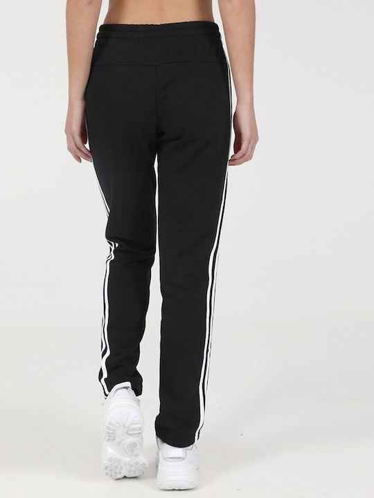 Adidas Essentials 3 Stripes Women's Sweatpants Black