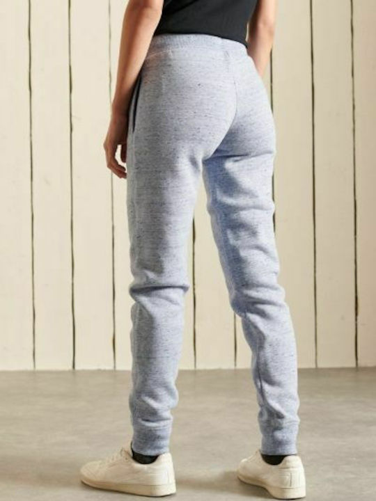Vintage Logo High Waist Sweatpants Jogger Light Blue