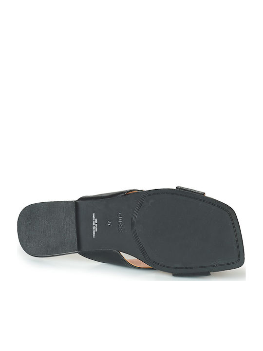 Sameya Leder Flache Sandalen für Damen in Schwarz Farbe