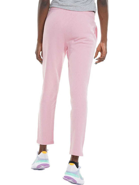 Body Action Women's Jogger Sweatpants Pink Fleece