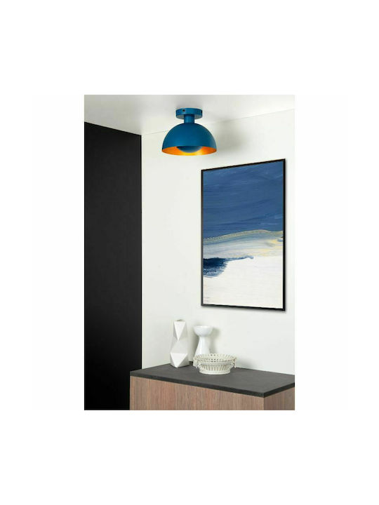 Lucide Lightning Siemon Deckenleuchte 25cm Blau mit Fassung E27