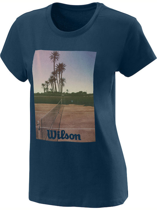 Wilson Majolica Women's Athletic T-shirt Blue