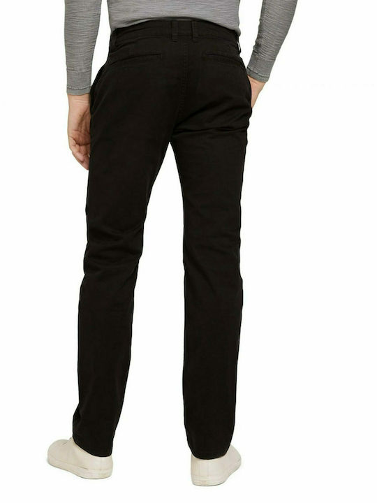 Tom Tailor Men's Chino Elastic Trousers Regular Fit Black