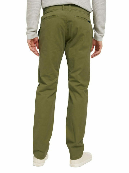 Trousers Chino in Regular Fit Olive Branch Green
