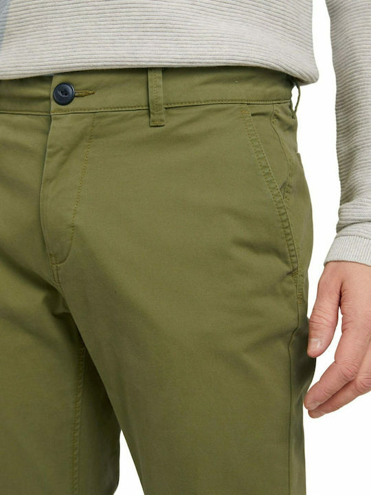 Trousers Chino in Regular Fit Olive Branch Green