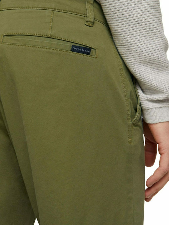 Trousers Chino in Regular Fit Olive Branch Green