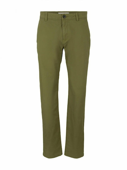 Trousers Chino in Regular Fit Olive Branch Green