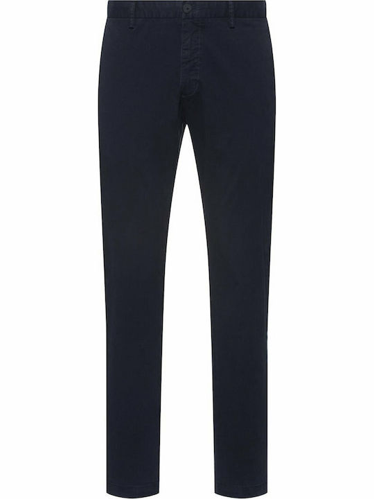 David222d Trousers Chino Elastic in Slim Fit Navy Blue