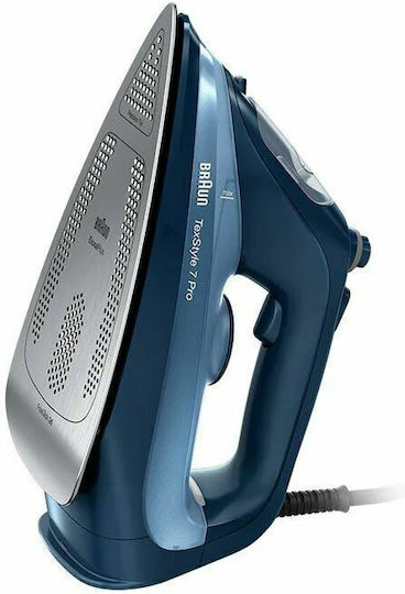 Braun Texstyle 7 Pro SI 7160 SI7160BL Steam Iron 3000W with Continuous Steam Supply 50g/min