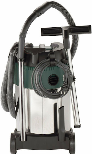 Metabo ASA PressClean Staubsauger Flüssigkeiten / Feststoffe 1250W mit Edelstahl Behälter 30Es